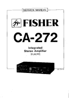 Fisher CA-272 - Service Manual 